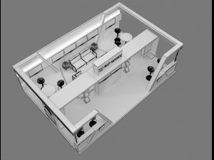 Booth Exhibition Stand a 76 3D Модель