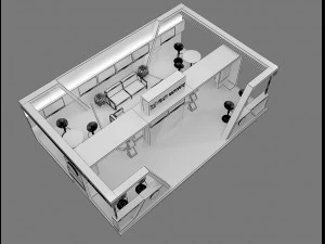Booth Exhibition Stand a 76 3D Model