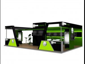 Booth Exhibition Stand a 76 3D Model
