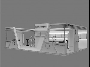 Booth Exhibition Stand a 76 3D Модель
