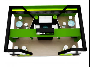 Booth Exhibition Stand a 76 3D Model