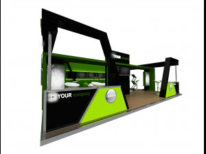 Booth Exhibition Stand a 76 3D Model