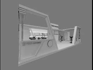 Booth Exhibition Stand a 76 3D Model