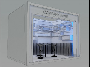 Booth Exhibition Stand a 80 Model 3D