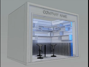 Booth Exhibition Stand a 80 3D Model