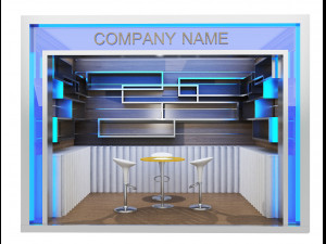 Booth Exhibition Stand a 80 Model 3D