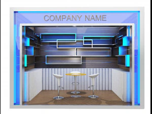 Booth Exhibition Stand a 80 3D Model