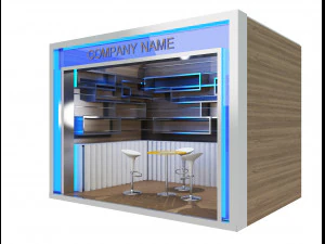 Booth Exhibition Stand a 80 3D Model