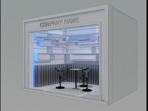 Booth Exhibition Stand a 80 Model 3D