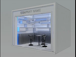 Booth Exhibition Stand a 80 3D Model
