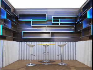 Booth Exhibition Stand a 80 Model 3D
