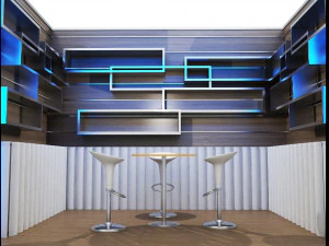 Booth Exhibition Stand a 80 3D Model