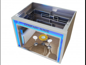 Booth Exhibition Stand a 80 Model 3D
