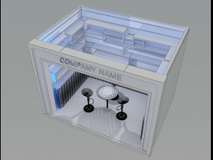 Booth Exhibition Stand a 80 Model 3D