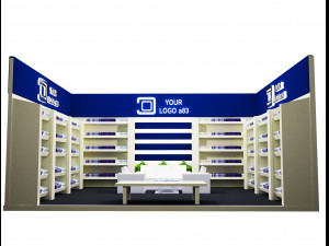 Booth Exhibition Stand a 83 3D Модель