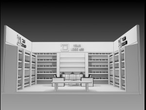 Booth Exhibition Stand a 83 3D Модель