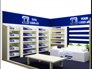 Booth Exhibition Stand a 83 3D Модель