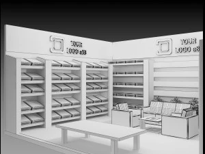 Booth Exhibition Stand a 83 3D Model