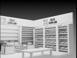 Booth Exhibition Stand a 83 3D Model