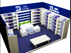 Booth Exhibition Stand a 83 3D Модель