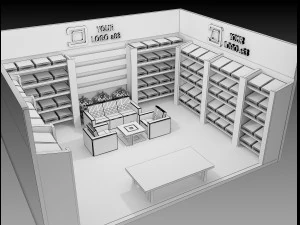Booth Exhibition Stand a 83 3D Model