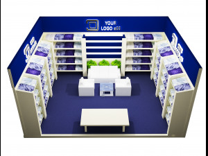 Booth Exhibition Stand a 83 3D Модель