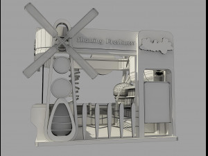 Booth Exhibition Stand a 89 3D Model