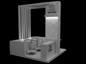Booth Exhibition Stand a 90 3D 模型
