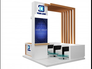 Booth Exhibition Stand a 90 3D 模型