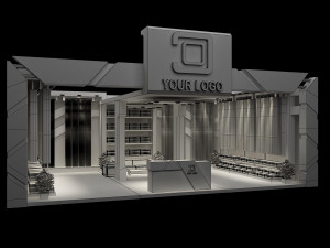 Booth Exhibition Stand a 94 3Dモデル