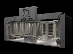 Booth Exhibition Stand a 94 3Dモデル