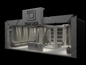 Booth Exhibition Stand a 94 3D Model