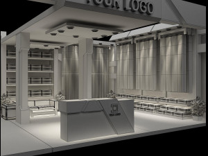 Booth Exhibition Stand a 94 3Dモデル