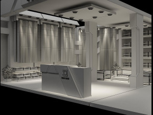 Booth Exhibition Stand a 94 3Dモデル
