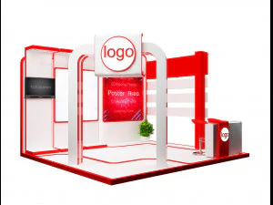 Estande de Exposição Stand a 95 Modelo 3D