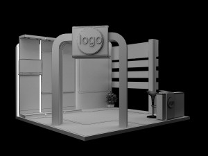 Booth Exhibition Stand a 95 Modèle 3D