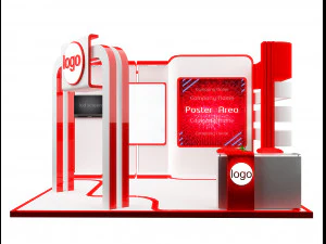 Booth Exhibition Stand a 95 3D Model