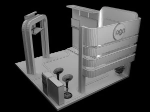 Booth Exhibition Stand a 95 3D Model