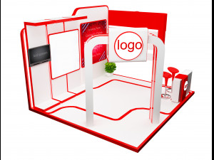 Booth Exhibition Stand a 95 Modèle 3D