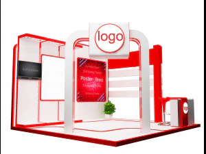 Booth Exhibition Stand a 95 3D Model