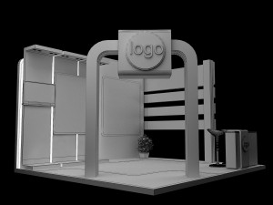 Booth Exhibition Stand a 95 Modèle 3D