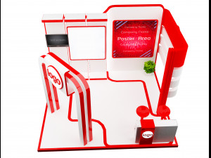 Booth Exhibition Stand a 95 Modèle 3D