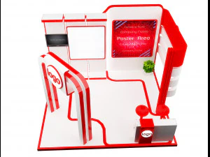 Booth Exhibition Stand a 95 3D Model