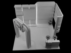 Booth Exhibition Stand a 95 3D Model