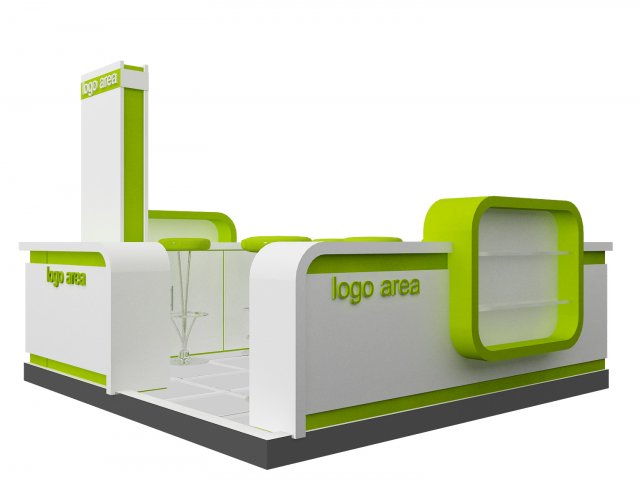 Booth Exhibition Stand a 97 3D Model .c4d .max .obj .3ds .fbx .stl .blend 