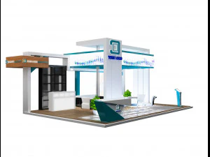 Estande de Exposição Stand a 99 Modelo 3D