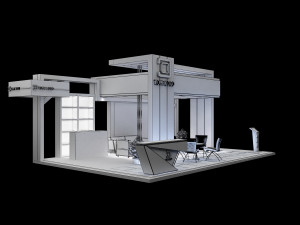 Booth Exhibition Stand a 99 3Dモデル