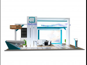 Booth Exhibition Stand a 99 3Dモデル