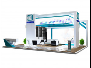 Booth Exhibition Stand a 99 3Dモデル