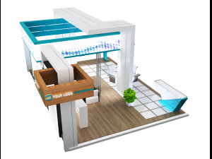 Booth Exhibition Stand a 99 3Dモデル